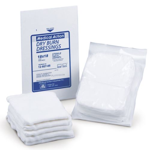 Burn Dressing, Gauze, 18" x 18", 10-Ply, 100/cs