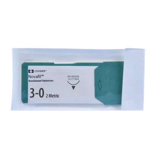 Suture, Premium Reverse Cutting, Size 5-0, Blue, 18", Needle P-12, 3/8 Circle, 1 dz/bx (Continental US Only)