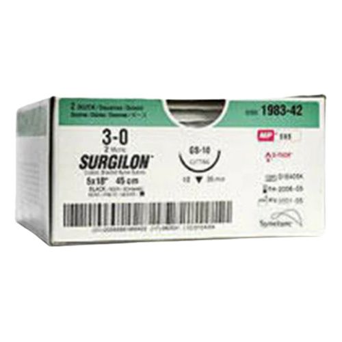Suture, Taper Point, Size 2-0, Black, 5x18", Needle GS-22, _ Circle, 2 dz/bx (Continental US Only)