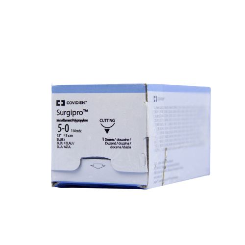 Suture, Reverse Cutting, Size 2, Blue, 3x24", Needle GS-18, 3/8 Circle, 1 dz/bx (Continental US Only)