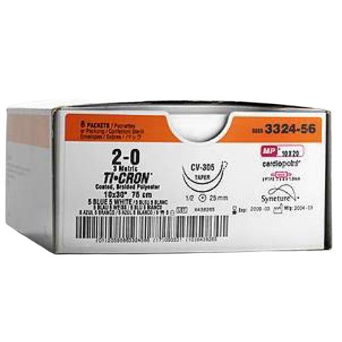 Suture, Cutting, Size 2-0, Blue, 30", Needle SC-1, Straight, 3 dz/bx (Continental US Only)