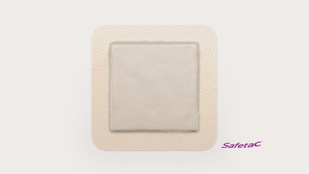 Self-Adherent Absorbent Foam Dressing, Antimicrobial, Bordered, 3" x 3", 5/bx, 14 bx/cs (US Only)