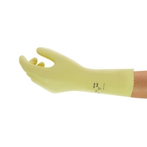 Safety Glove, Latex, Yellow, Size 10, 12 pr/bg, 12 bg/cs (US Only)