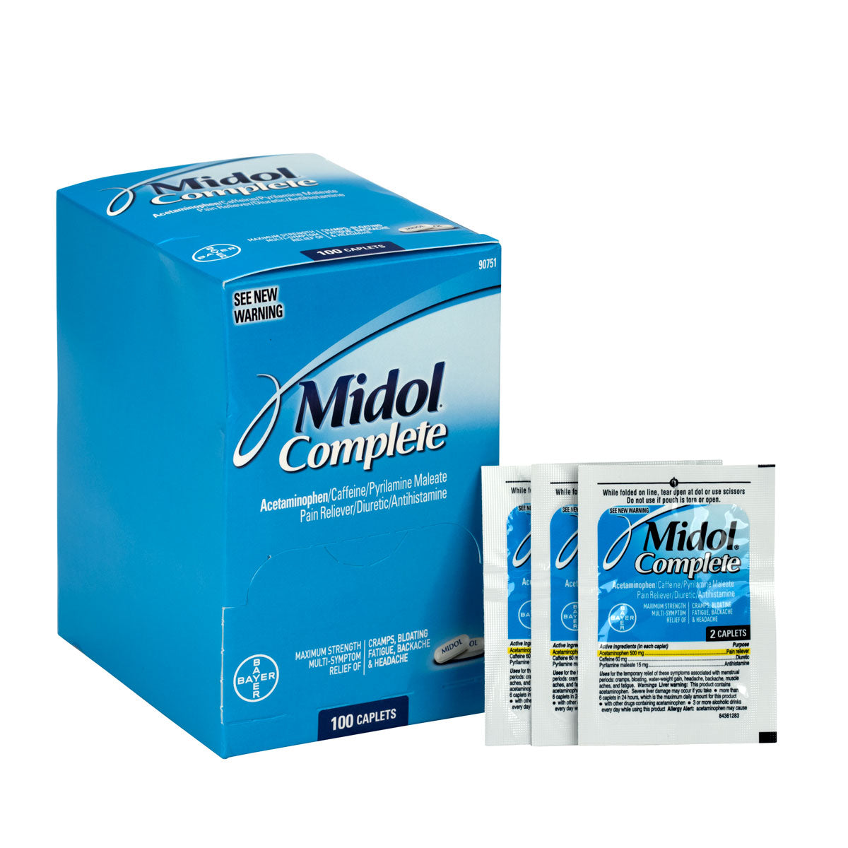 Midol, 2/pk, 50pk/bx