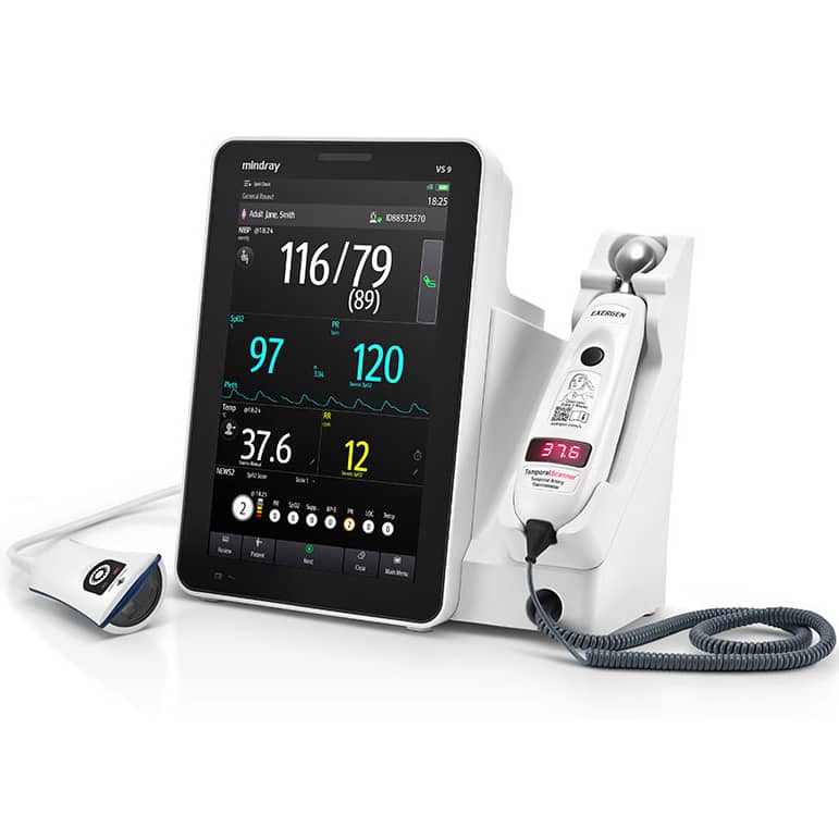 VS9 Vital Signs Monitor, non-invasive blood pressure and pulse rate, Nellcor OxiMax SpO2, TrueTemp, Mindray Integrated CO2  (Continental US Only) (DROP SHIP ONLY) (Pricing Subject to Change without Notice)