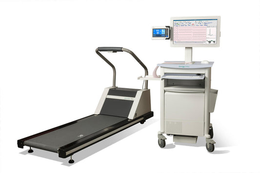 Mid: Q-Stress Exercise Stress System with Configured CPU, Isolation Transformer, 24" Standard LCD, AM12Q, 43" Pinch AHA Cable, Trigger Module for TTL/Analog Output, Z200+ Writer with 2 Packs of Paper, Premium Stress Cart, and PDF/XML Connectivity (US Only) (DROP SHIP ONLY) (If Drop Shipped to End User a Concierge Delivery Service Fee will be Added)