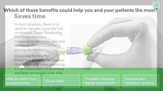 Curos Jet Disinfecting Cap for Needleless Connectors, 270/ctn, 20 ctn/cs (Continental US+HI Only)