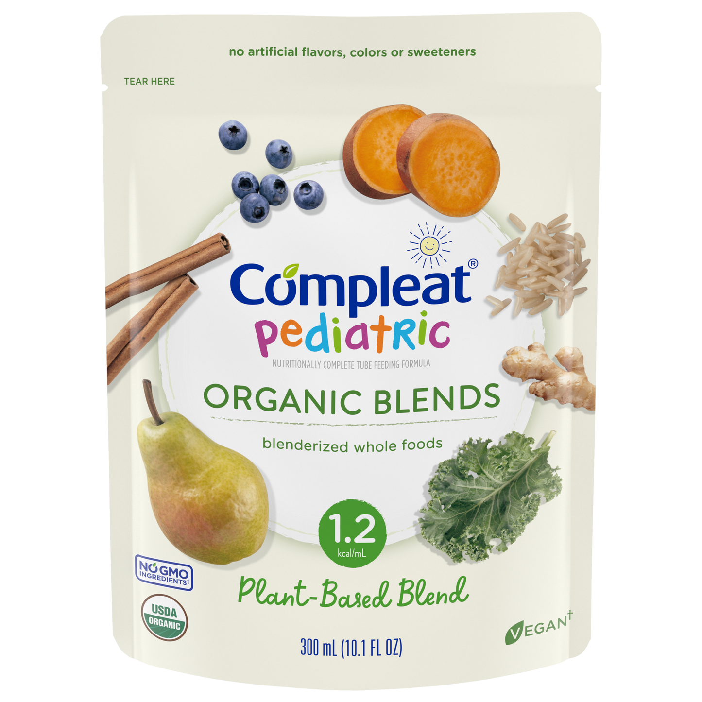 Pediatric Organic Blends, Plant Based, 10.1 oz pouch, 24/cs (12352102) (60 cs/plt) (Minimum Expiry Lead is 90 days; Non-Returnable) (Continental US Only) (Nestle products cannot be sold online without Nestle's prior written permission) (Products cannot be sold on Amazon.com or any other 3rd party site)
