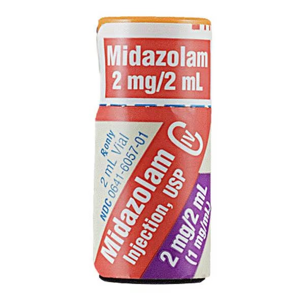 Midazolam Injection 1mg/mL MDV 2mL 25/Package (00641605725)