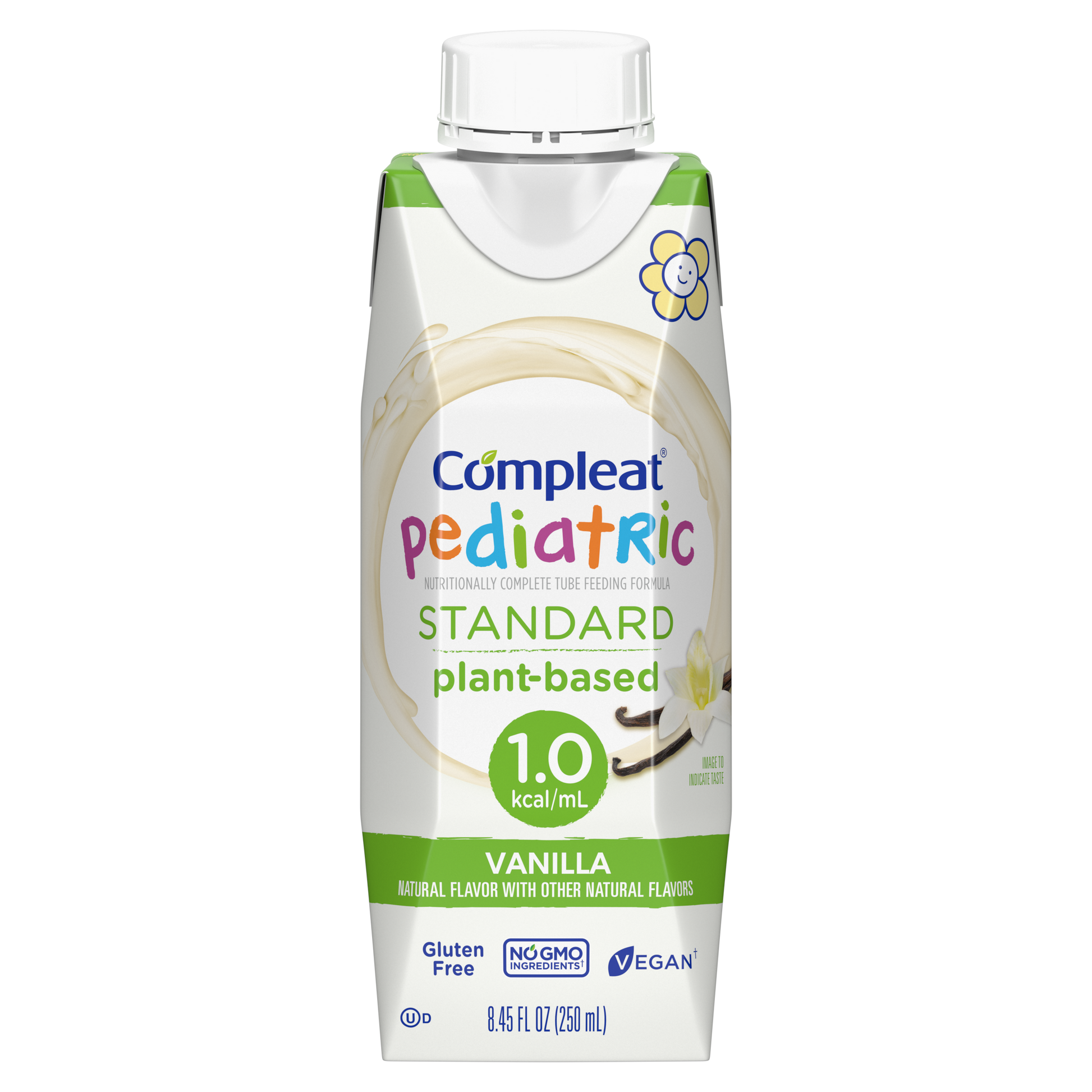 COMPLEAT PEDIATRIC STANDARD 1.0 Cal Formula, Vanilla, 250 ml Carton, 24/cs (Minimum Expiry Lead is 90 days; Non-Returnable) (Continental US Only) (Nestle products cannot be sold online without Nestle's prior written permission) (Products cannot be sold on Amazon.com or any other 3rd party site) 