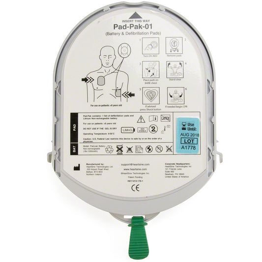 Aviation Pad-Pak, for Heartsine AED (Continental US Only) 