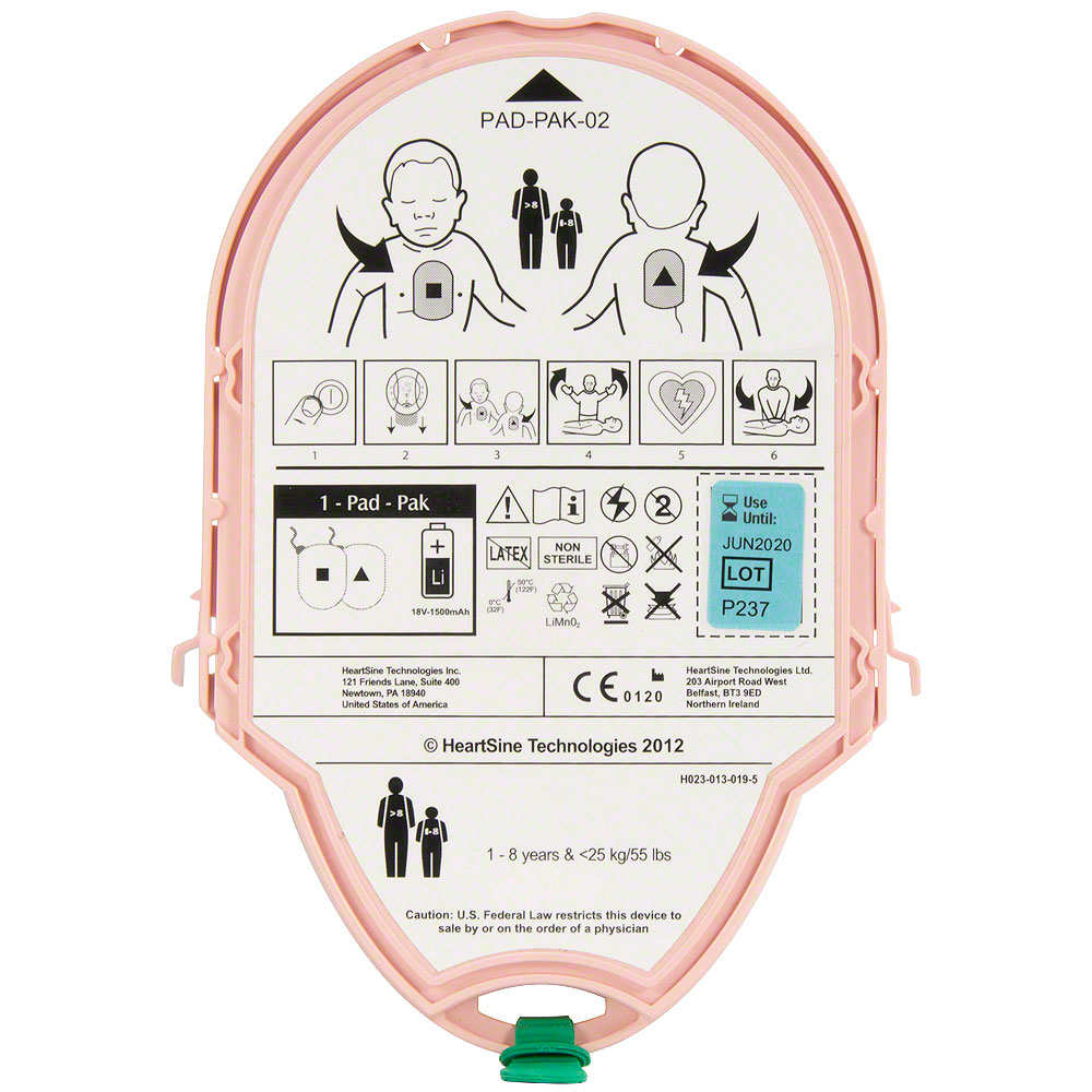 US Pediatric Pak for HeartSine AEDs (Continental US Only)