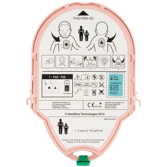 US Pediatric Pak for HeartSine AEDs (Continental US Only)