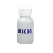 Pump Dispenser, Clear with Alcohol Print, 8oz Capacity (US SALES ONLY)