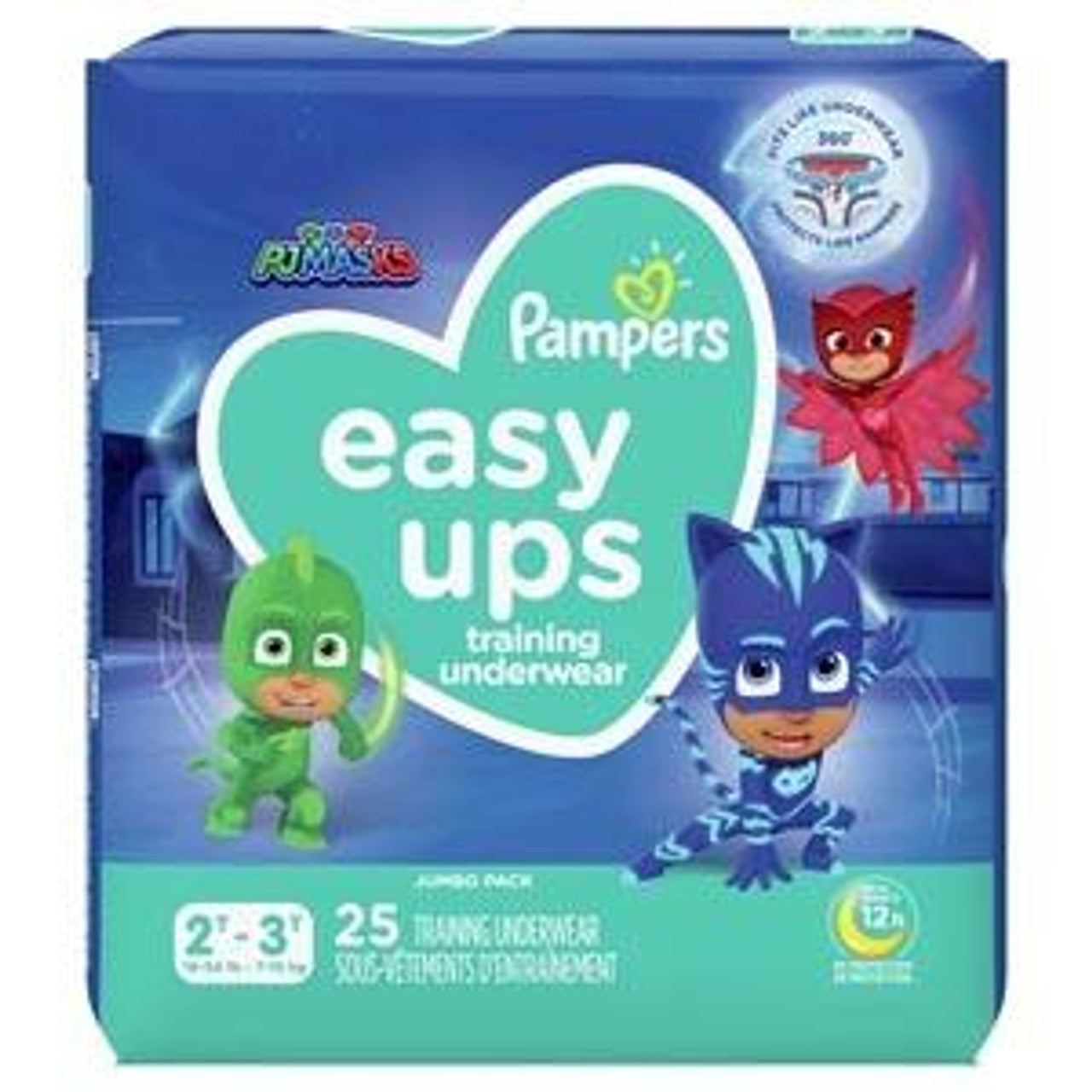 Pampers Easy Ups Training Underwear, Pull on, Boys, Size 5, 3T-4T, Super Pack, 66/pk, 1 pk/cs