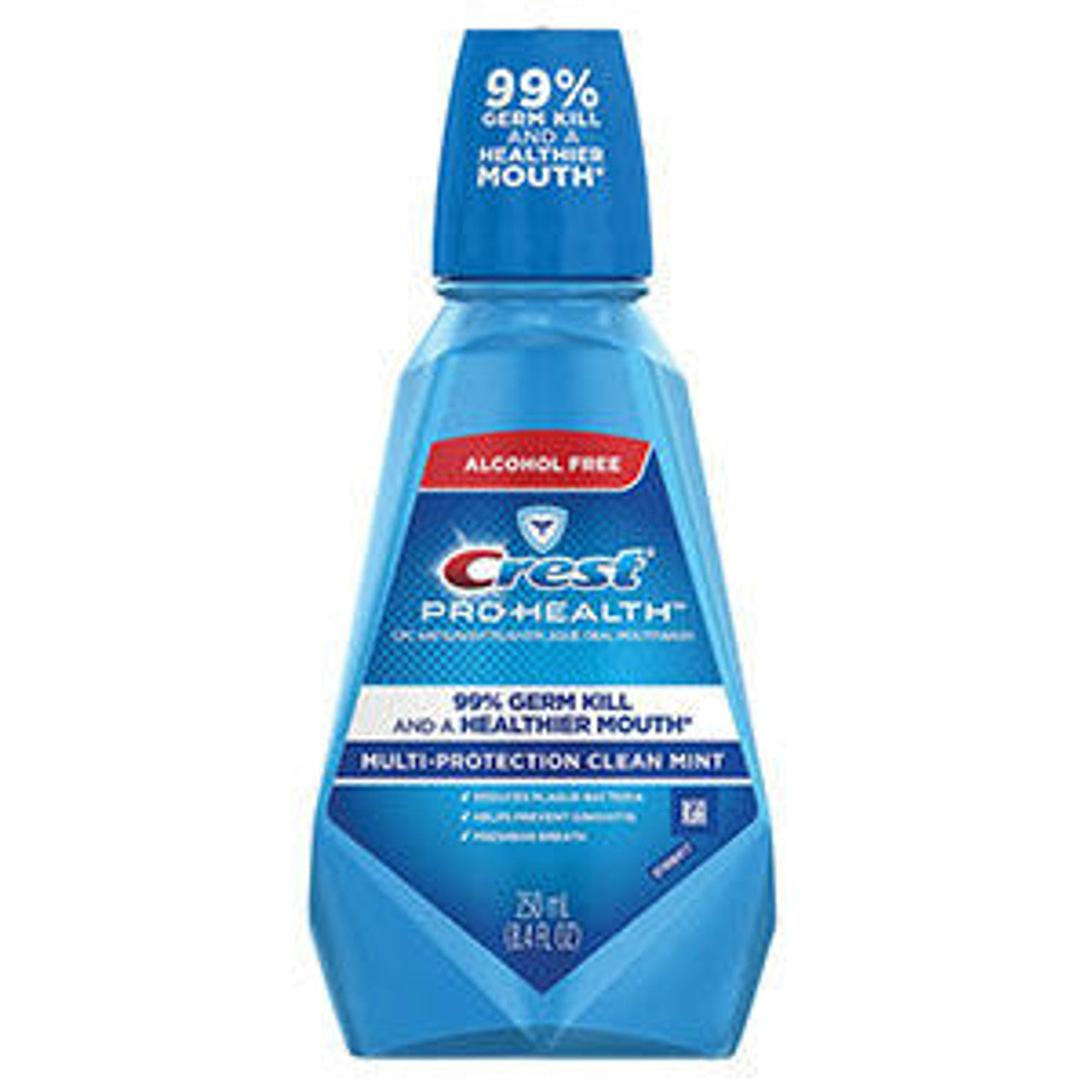 Crest ProHealth Mouthwash, Multi-Protection, Clean Mint, Alcohol-Free, 500 mL, 4/cs