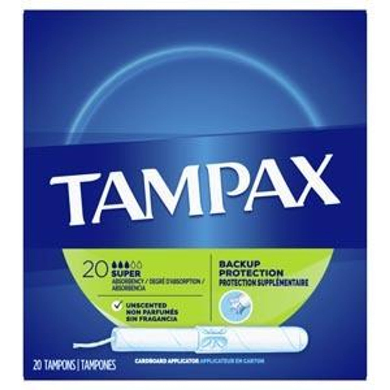 Tampax Super Tampons, Super PLUS Absorbency, Unscented, 40/bx, 12 bx/cs (Item on Manufacturer Backorder - Inventory Limited when made Available)