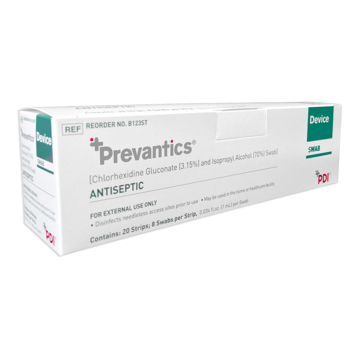 Prep Swab, 3.15% Chlorhexidine Gluconate & 70% (v/v) Isopropyl Alcohol, Skin Antiseptic, 160/bx, 10 bx/cs (84 cs/plt) (US Only)  (Products cannot be sold on Amazon.com or any other 3rd party site)