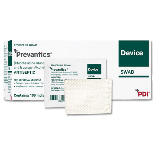 Prep Swab, 3.15% Chlorhexidine Gluconate & 70% (v/v) Isopropyl Alcohol, Skin Antiseptic, 100/bx, 10 bx/cs (147 cs/plt) (Minimum Expiry Lead is 90 days) (US Only) (Products cannot be sold on Amazon.com or any other 3rd party site)