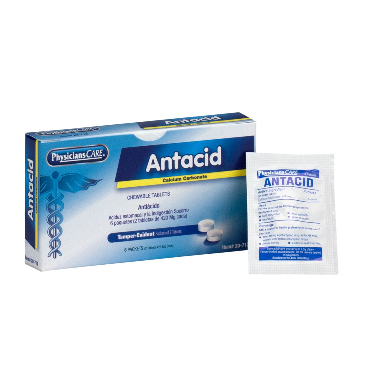 PhysiciansCare Antacid, 2/pk, 6pk/bx  (DROP SHIP ONLY - $150 Minimum Order)