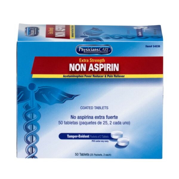 PhysiciansCare Extra-Strength Non-Aspirin, 2/pk, 25pk/bx  (DROP SHIP ONLY - $150 Minimum Order)