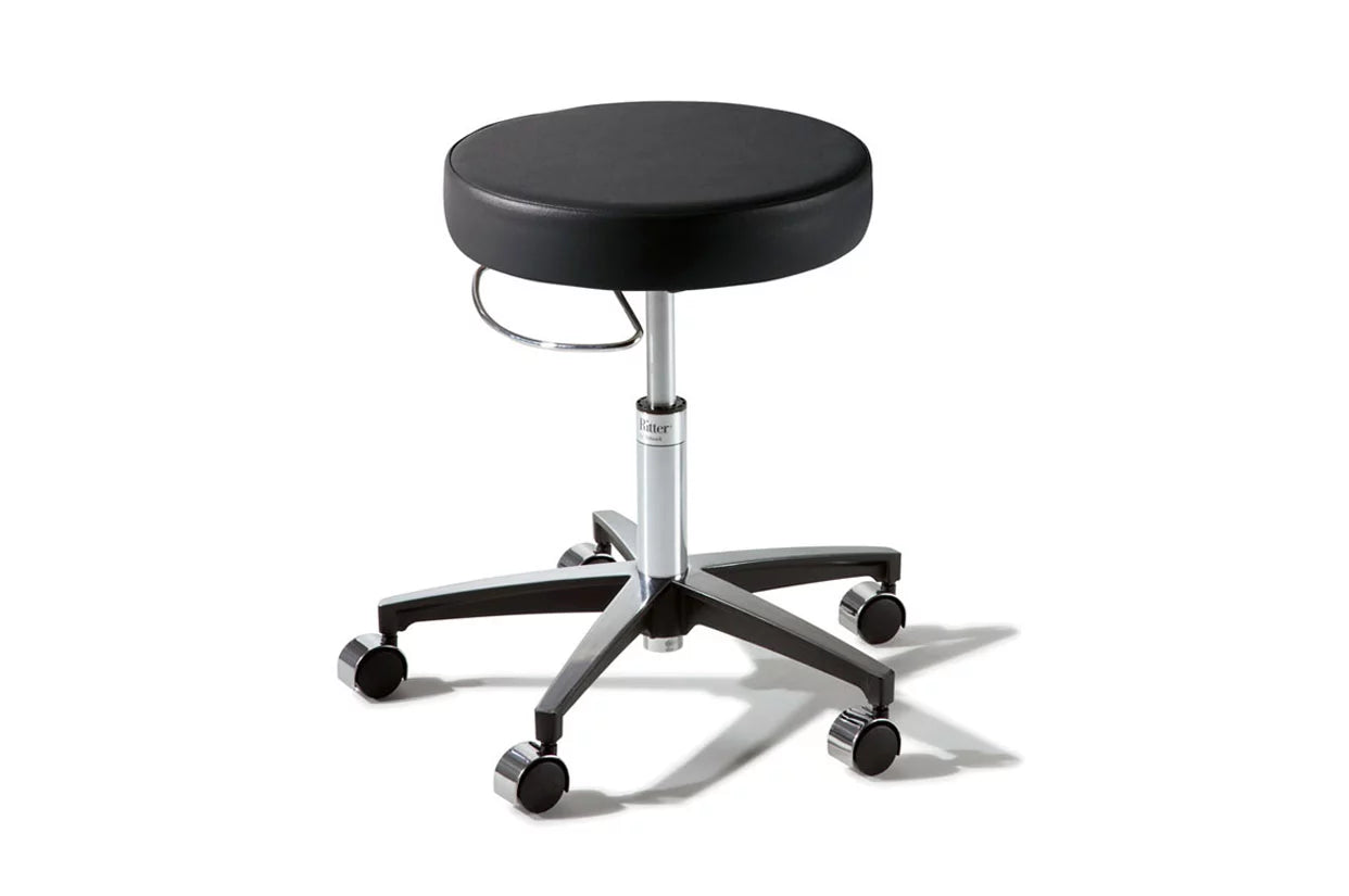 276 Basic Stool, Pneumatically Adjustable, Foot Release, Obsidian (US Only) (DROP SHIP ONLY) (Delivery Info Sheet Required)