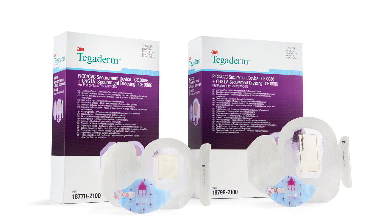 Securement Device, 2" x 2 1/8", IV Advanced Dressing, 4" x 6 1/8", 20/bx, 4 bx/cs (Continental US+HI Only)