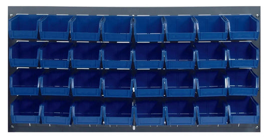 Flat Louvered Panel Only, 36"W x 19"H, Gray (DROP SHIP ONLY)