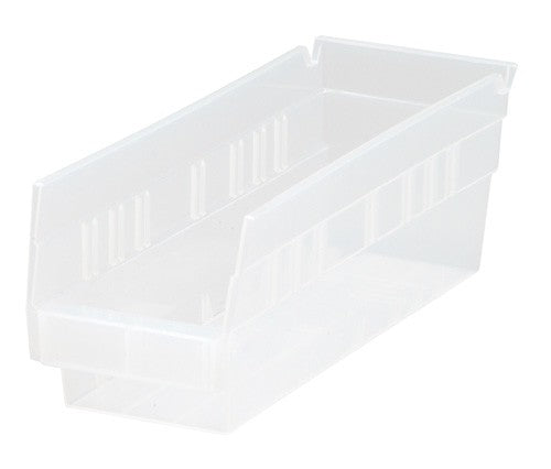 Shelf Bin, 11 5/8" x 4 1/8" x 4", Clear, 36/ctn (DROP SHIP ONLY)