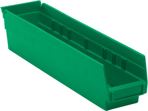 Shelf Bin, 17 7/8" x 4 1/8" x 4", Blue, 20/ctn (DROP SHIP ONLY)