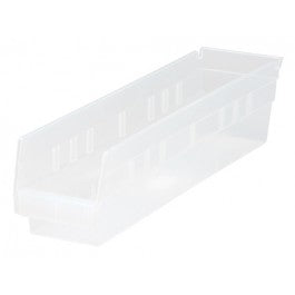 Shelf Bin, 17 7/8" x 4 1/8" x 4", Clear, 20/ctn (DROP SHIP ONLY)