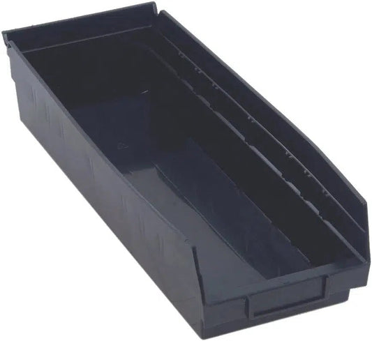 Shelf Bin, 17 7/8" x 6 5/8" x 4", Black, 20/ctn (DROP SHIP ONLY)