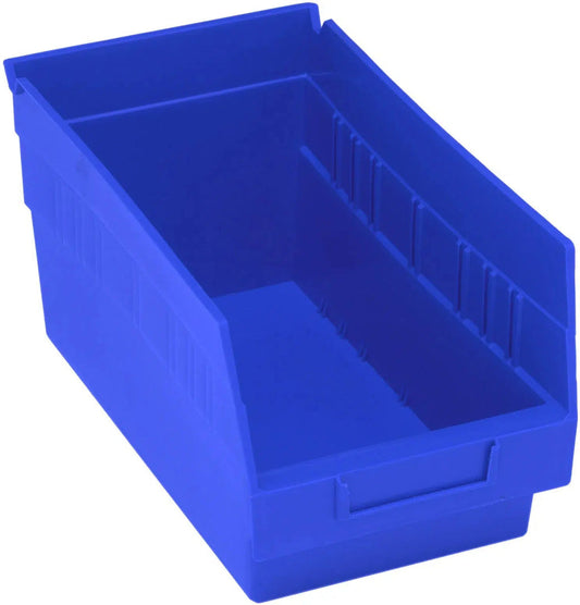 Shelf Bin, 11 5/8" x 6 5/8" x 6", Blue, 30/ctn (DROP SHIP ONLY)