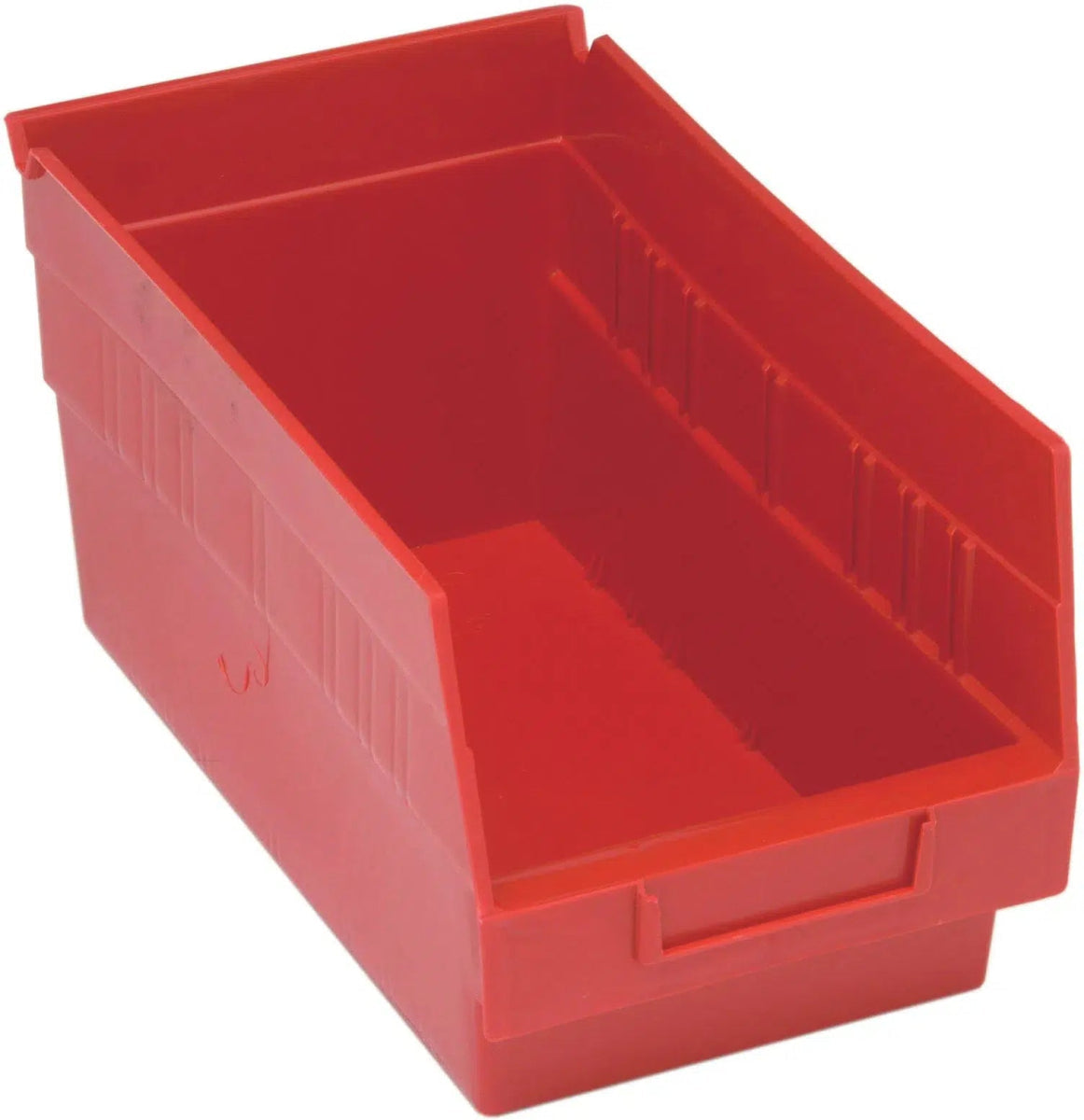 Shelf Bin, 11 5/8" x 6 5/8" x 6", Red, 30/ctn (DROP SHIP ONLY)