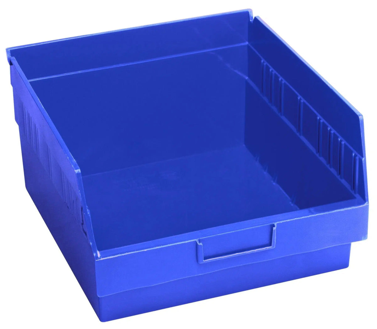 Shelf Bin, 11 5/8" x 11 1/8" x 6", Blue, 8/ctn (DROP SHIP ONLY)