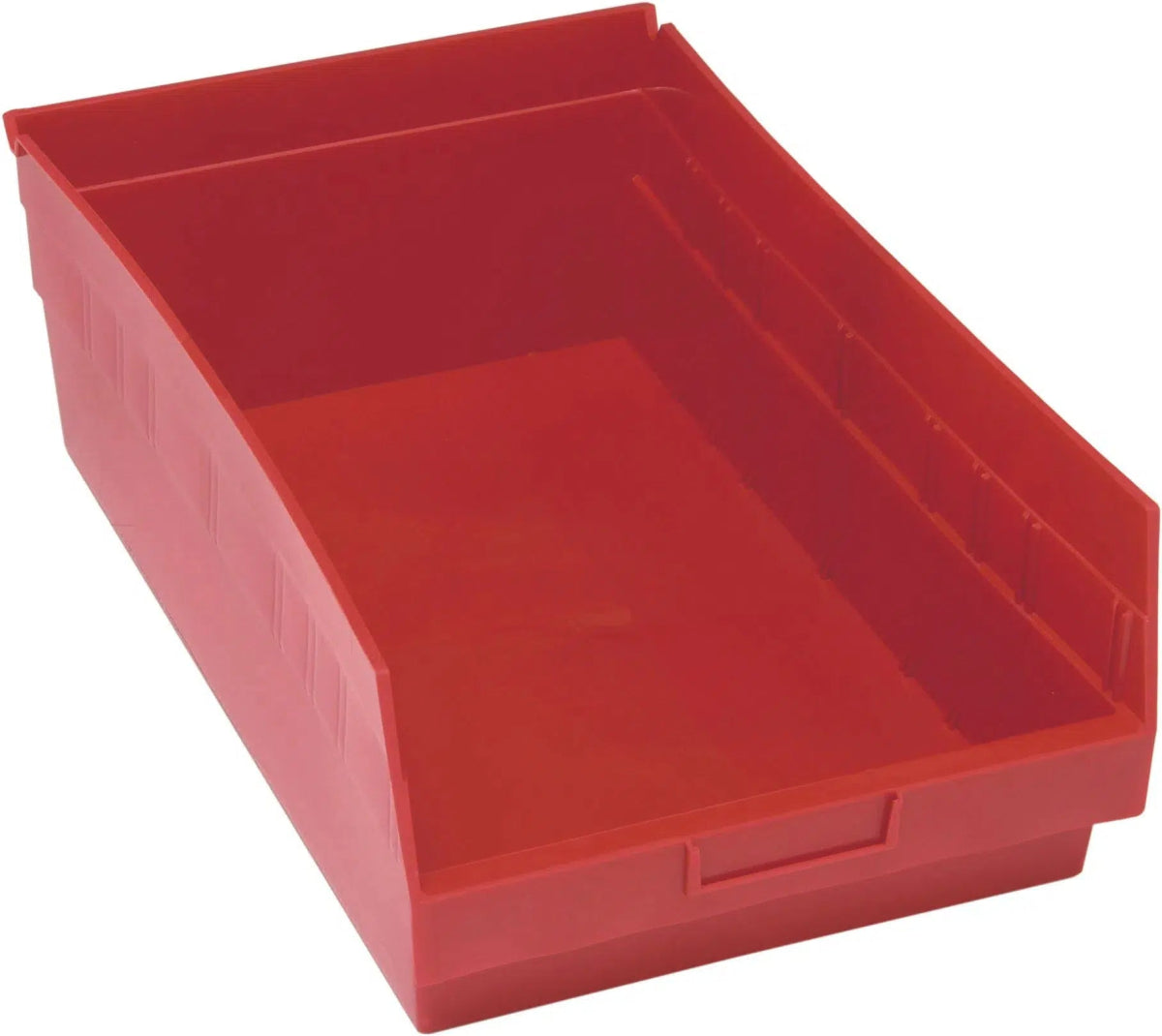 Shelf Bin, 17 7/8" x 11 1/8" x 6", Red, 8/ctn (DROP SHIP ONLY)