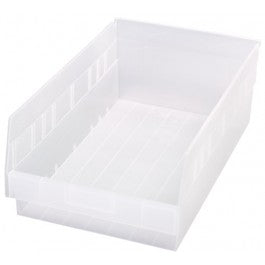 Shelf Bin, 17 7/8" x 11 1/8" x 6", Clear, 8/ctn (DROP SHIP ONLY)
