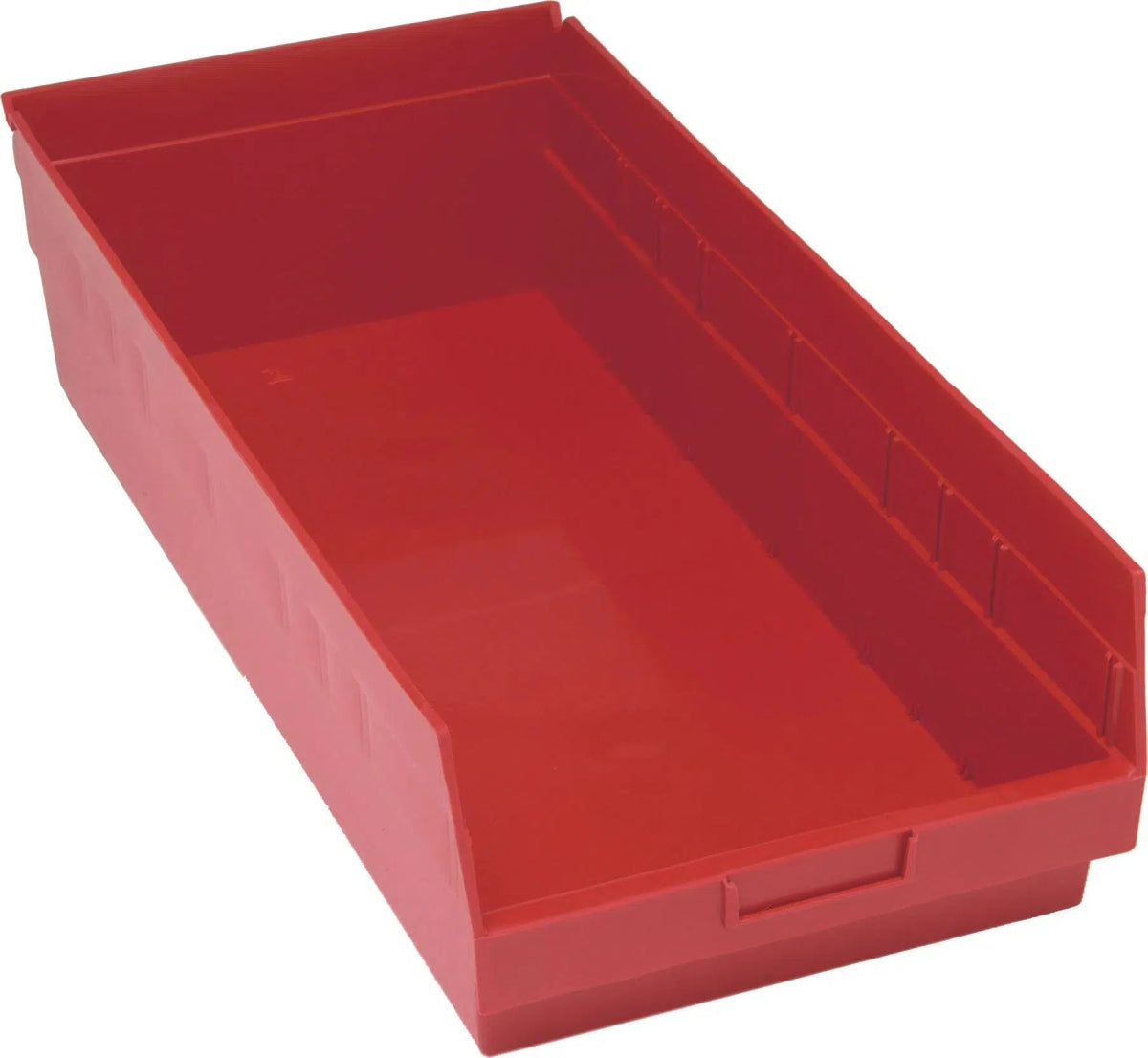 Shelf Bin, 23 5/8" x 11 1/8" x 6", Red, 6/ctn (DROP SHIP ONLY)