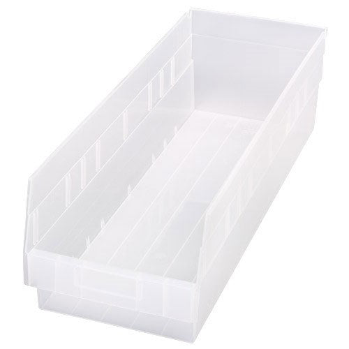 Shelf Bin, 23 5/8" x 11 1/8" x 6", Clear, 6/ctn (DROP SHIP ONLY)