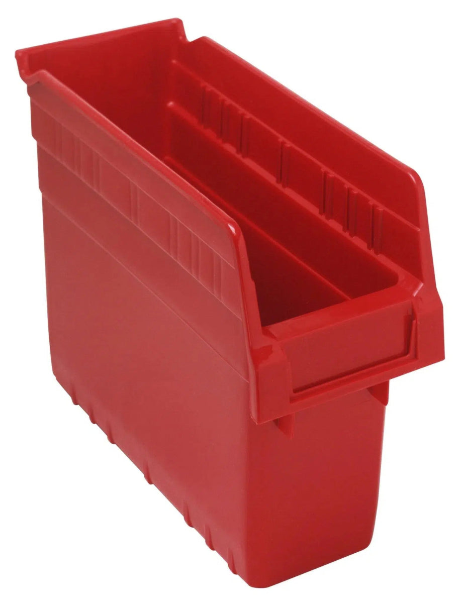Shelf Bin, 11 5/8" x 4 3/8" x 8", Red, 36/ctn (DROP SHIP ONLY)