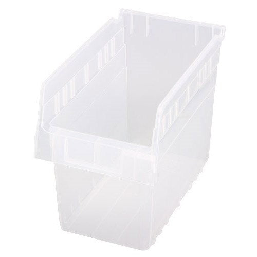 Shelf Bin, 11 5/8" x 11 1/8" x 8", Clear, 8/ctn (DROP SHIP ONLY)