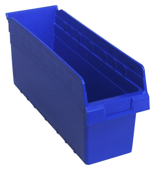 Shelf Bin, 17 7/8" x 6 5/8" x 8", Blue, 20/ctn (DROP SHIP ONLY)