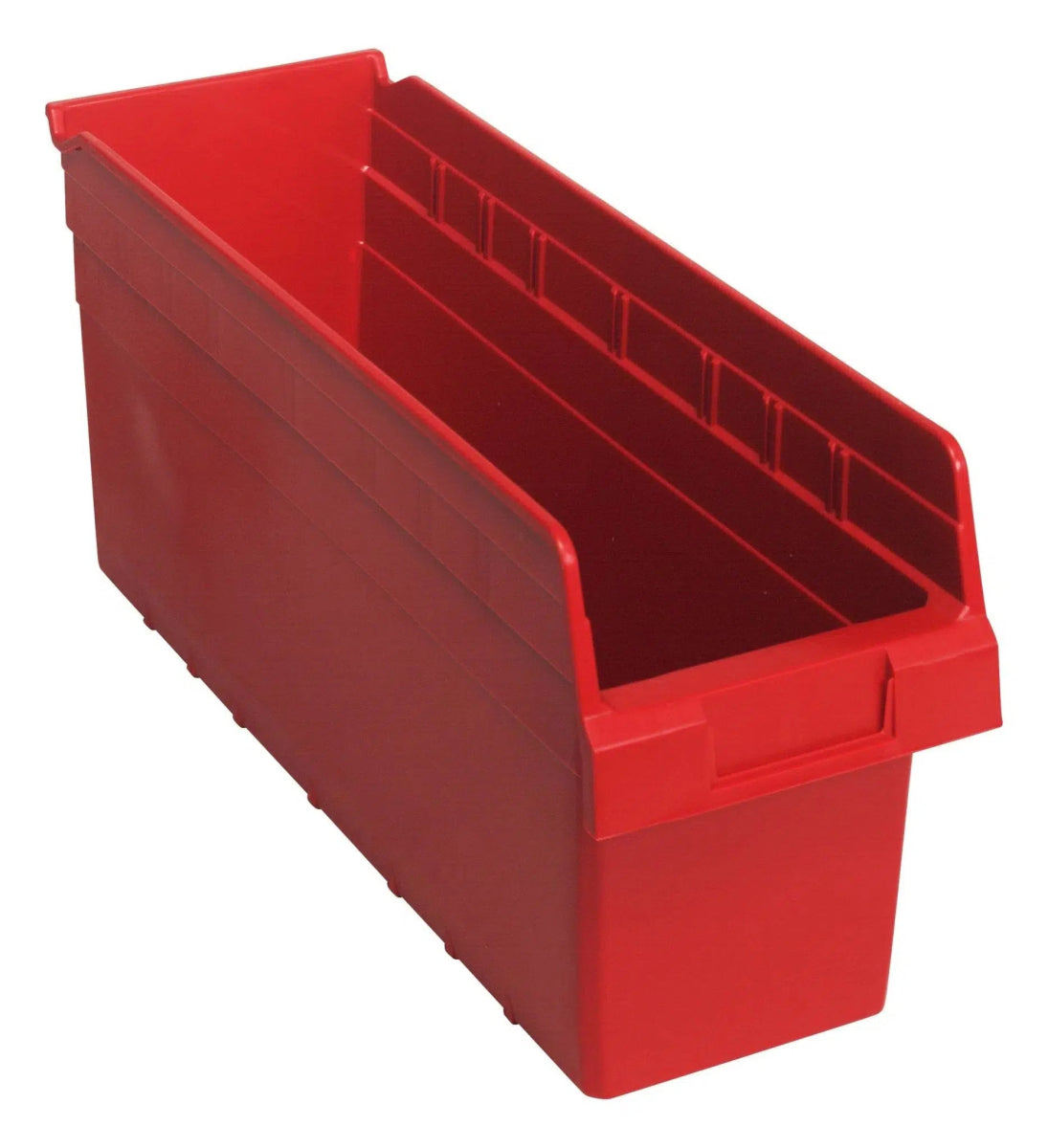Shelf Bin, 17 7/8" x 6 5/8" x 8", Red, 20/ctn (DROP SHIP ONLY)