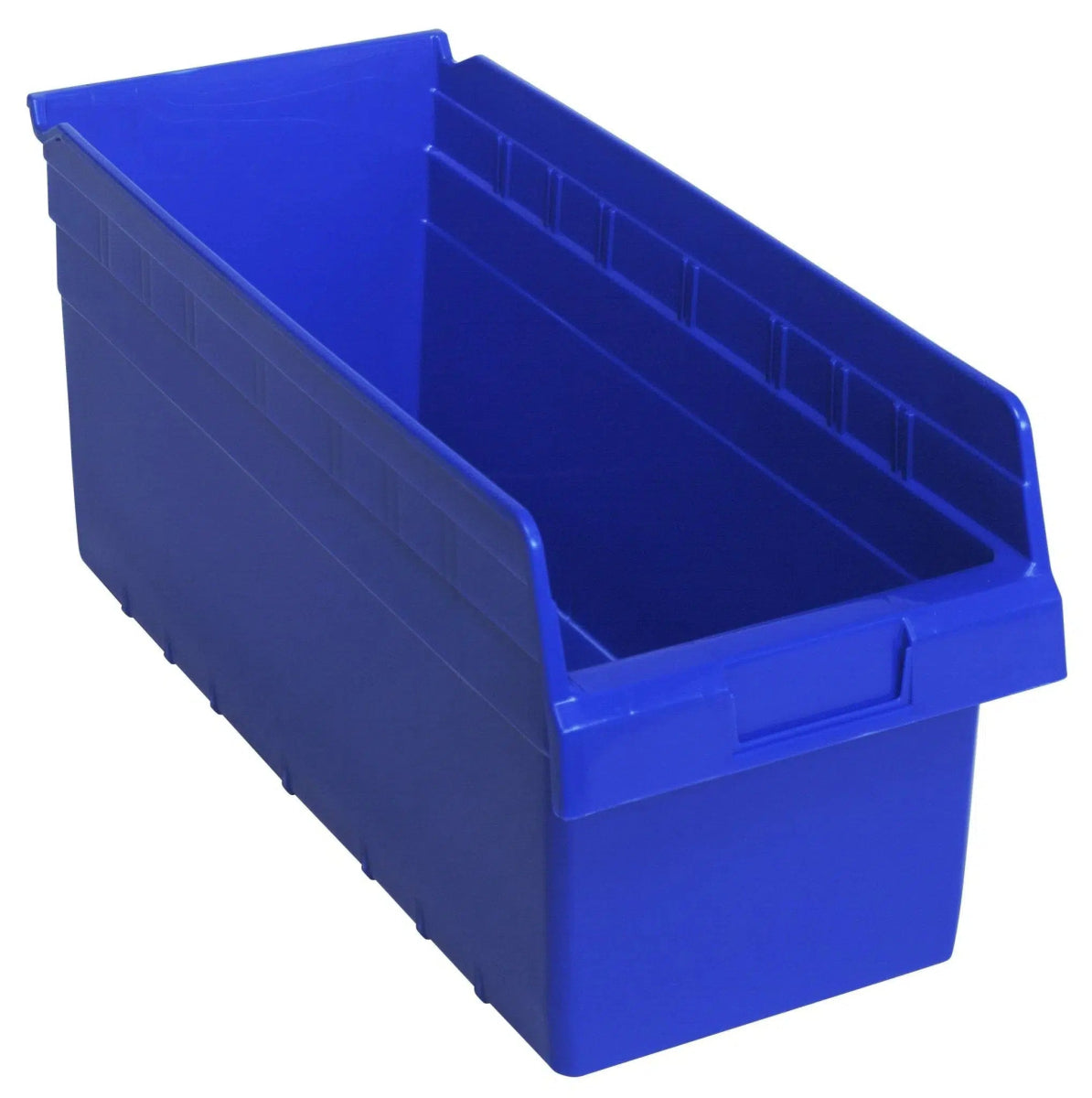 Shelf Bin, 17 7/8" x 8 3/8" x 8", Blue, 10/ctn (DROP SHIP ONLY)