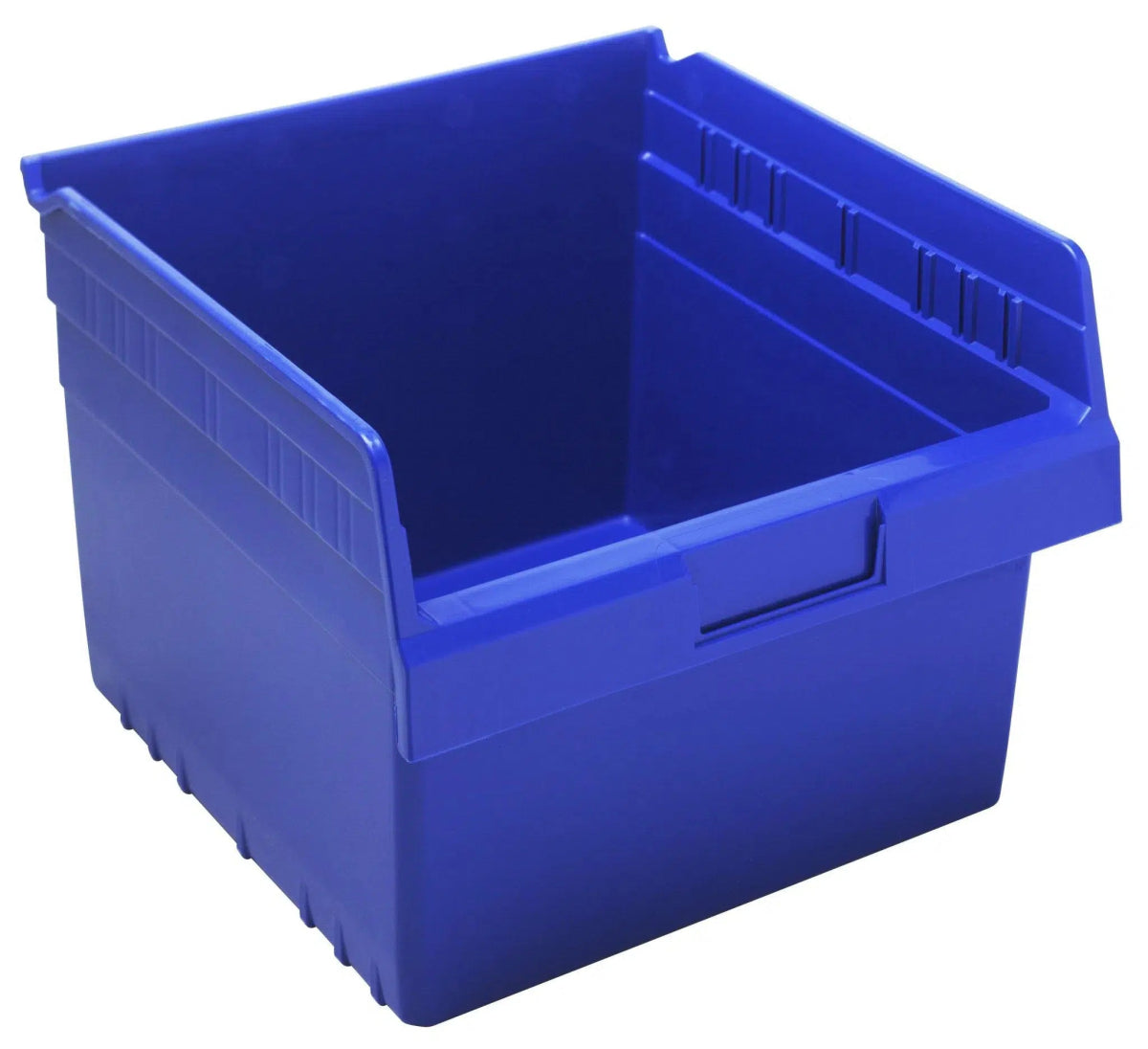 Shelf Bin, 11 5/8" x 11 1/8" x 8", Blue, 8/ctn (DROP SHIP ONLY)