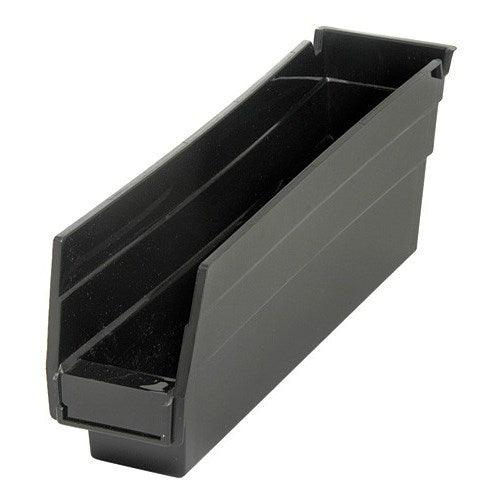 Shelf Bin, 17 7/8" x 4 1/8" x 4", Black, 20/ctn (DROP SHIP ONLY)