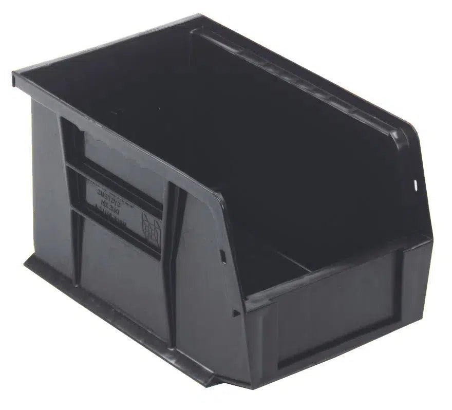 Bins, Stack and Hang, Black, 9-1/4" x 6" x 5", 12/ctn (DROP SHIP ONLY)