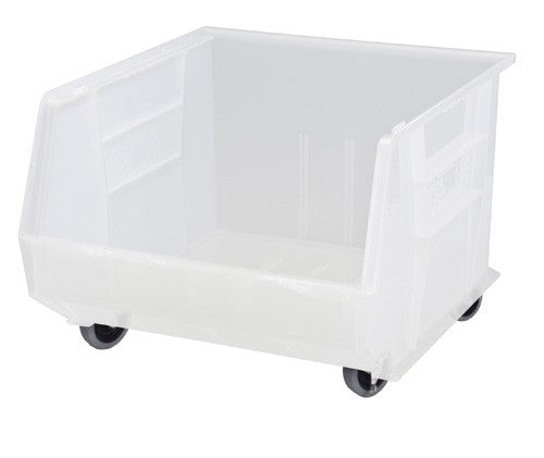 Bin, 18"L x 16.5"W x 11"H, Mobile, Clear, 3/ctn (DROP SHIP ONLY)