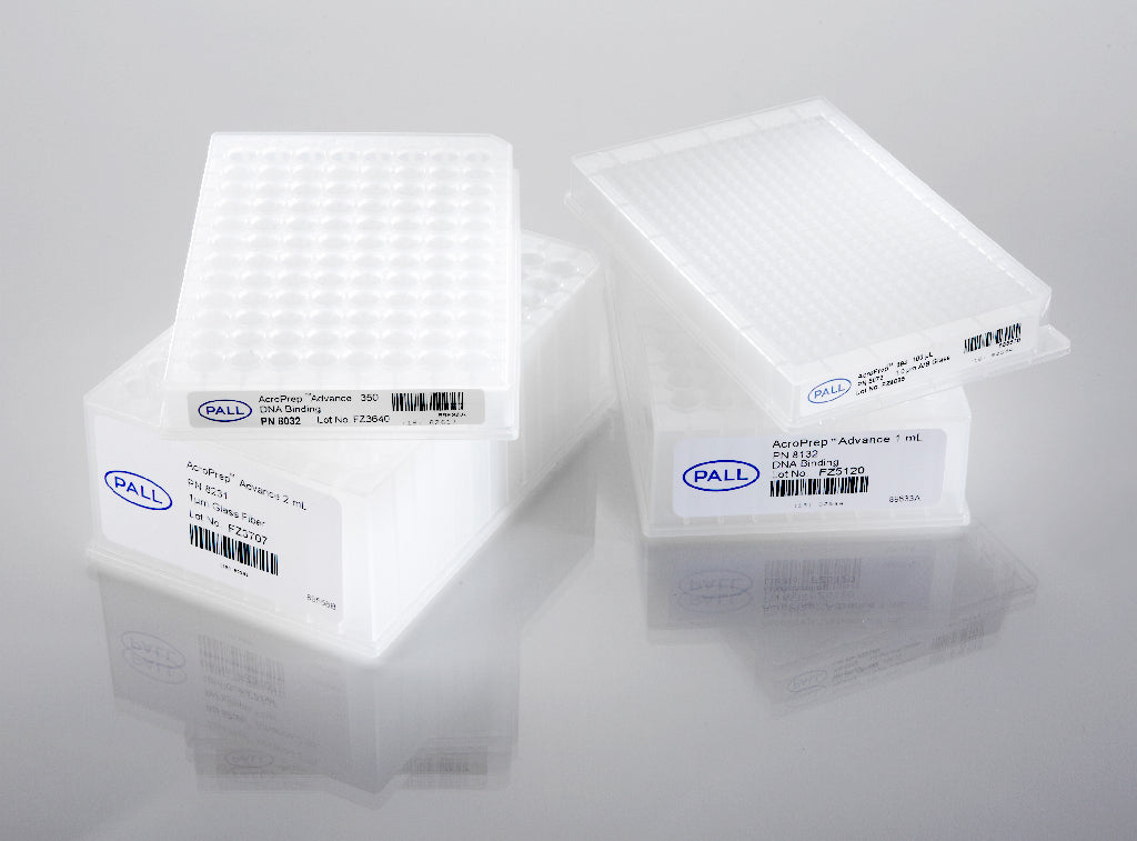 AcroPrep Advance 96-well Filter Plates for DNA Purification, 1 mL, DNA binding, 5/pk