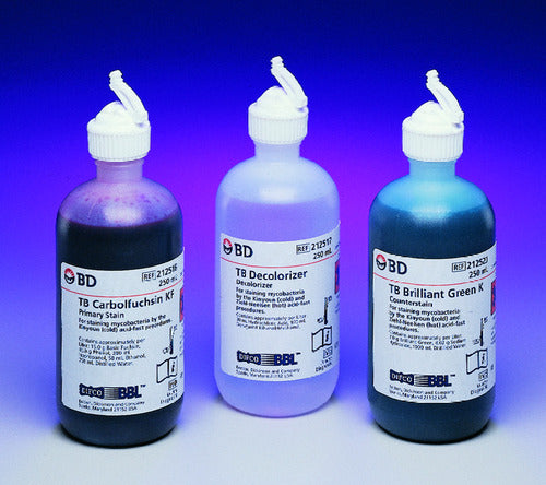 BBL TB Decolorizer, 250ml, 4/pk (Non-Returnable) (Continental US Only) (Drop Ship Requires Pre-Approval) (Item is considered HAZMAT and cannot ship via Air or to AK, GU, HI, PR, VI)